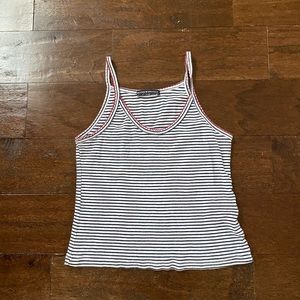 Brandy Melville striped cropped tank top
